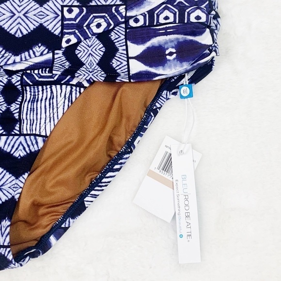 NWT Bleu Rod Beattie Printed Island Time Sarong High Waisted Bikini Bottoms - Picture 6 of 8